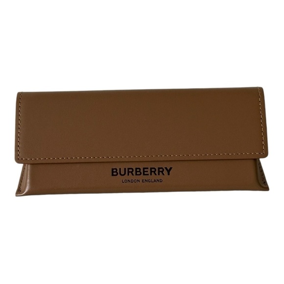 Burberry Leather Glasses Case With Cleaning Cloth - Picture 2 of 8